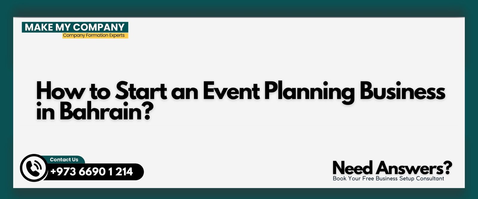 How to Start an Event Planning Business in Bahrain?