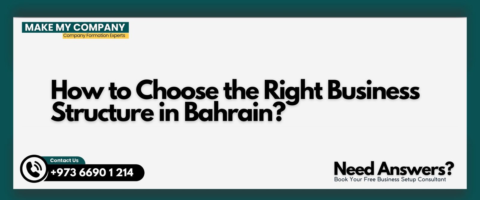 How to Choose the Right Business Structure in Bahrain?