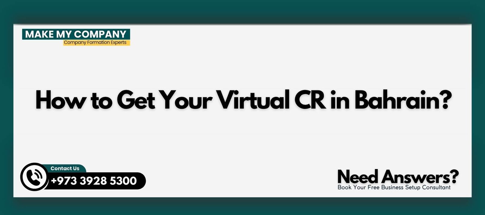 How to Get Your Virtual CR in Bahrain How to Get Your Virtual CR in Bahrain?