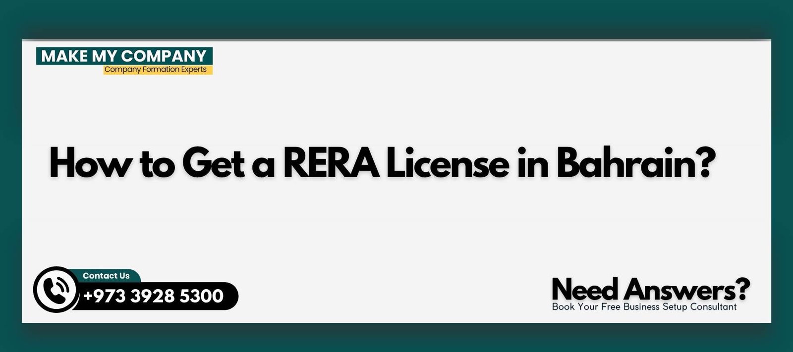 How to Get a RERA License in Bahrain?