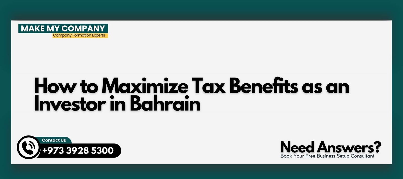 How to Maximize Tax Benefits as an Investor in Bahrain How to Maximize Tax Benefits as an Investor in Bahrain