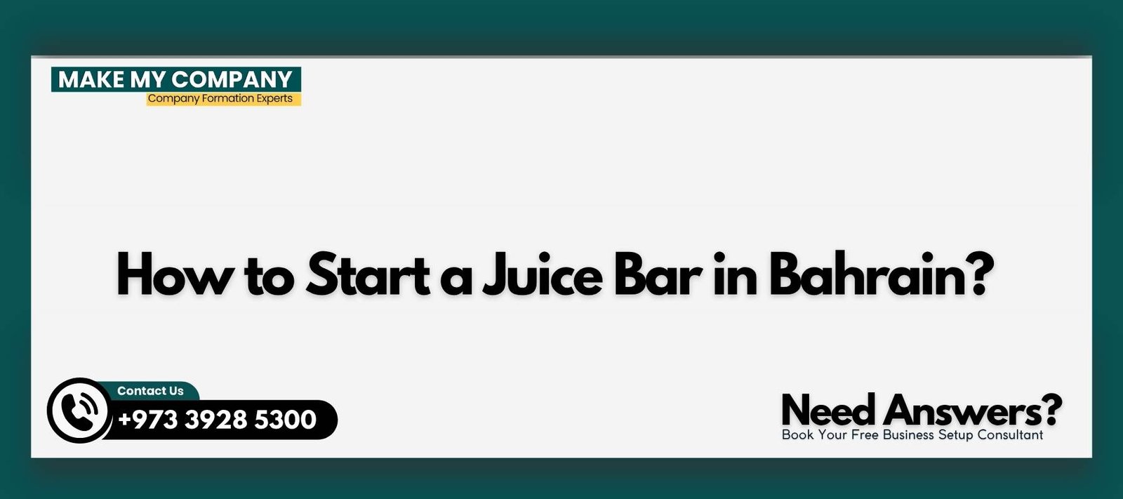 How to Start a Juice Bar in Bahrain How to Start a Juice Bar in Bahrain?