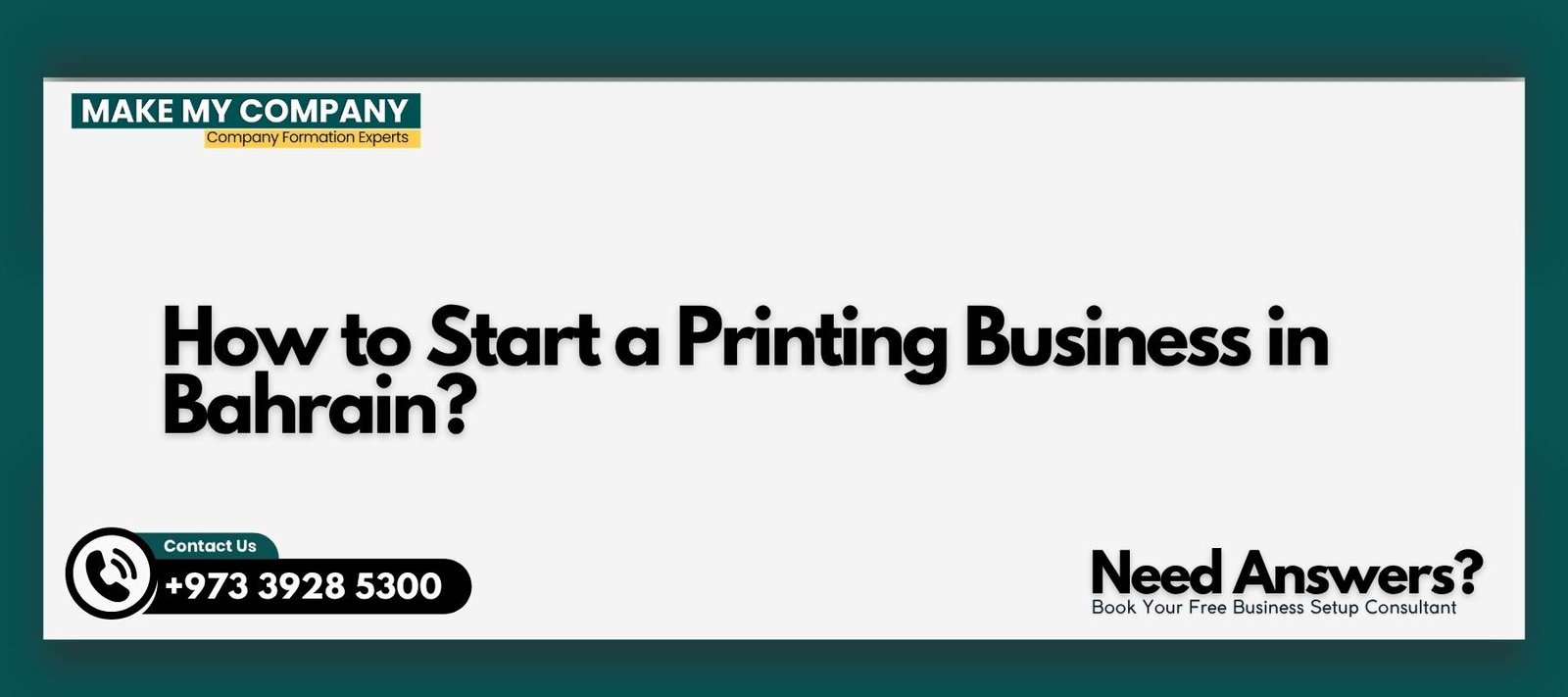 How to Start a Printing Business in Bahrain How to Start a Printing Business in Bahrain?