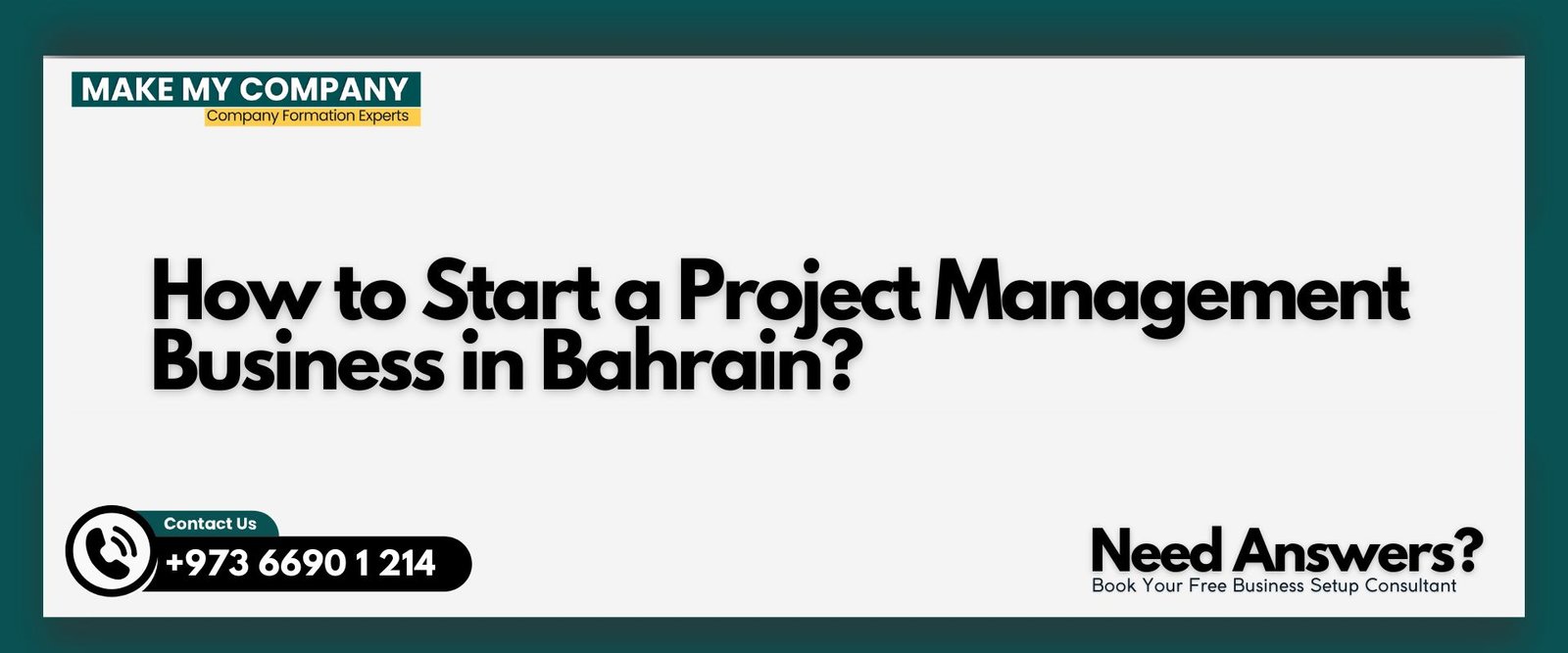 How to Start a Project Management Business in Bahrain?
