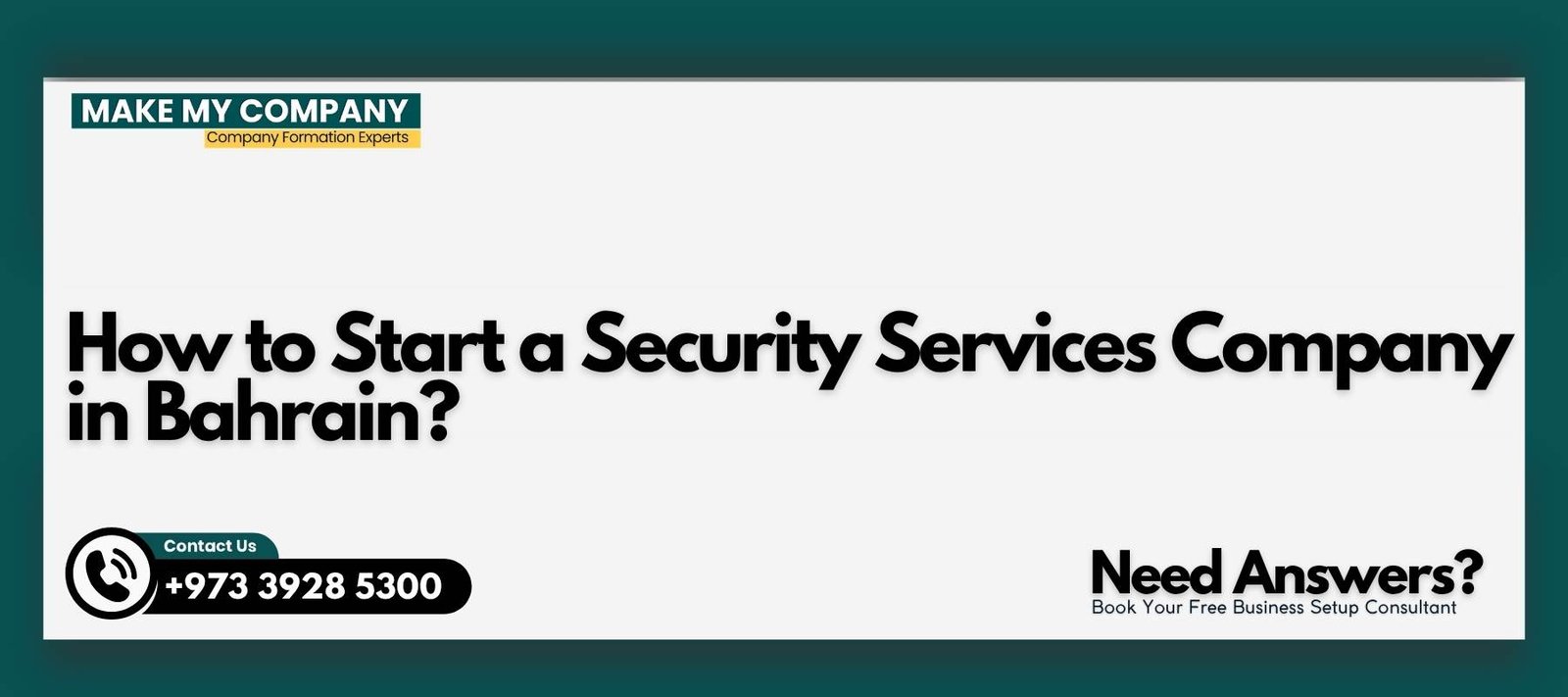 How to Start a Security Services Company in Bahrain How to Start a Security Services Company in Bahrain?