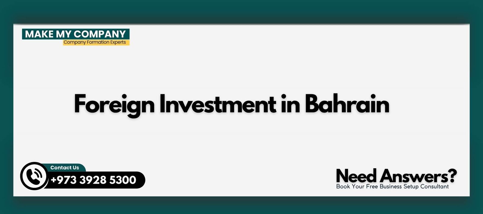 Foreign Investment in Bahrain Foreign Investment in Bahrain