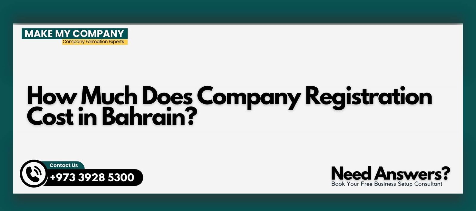 How Much Does Company Registration Cost in Bahrain How Much Does Company Registration Cost in Bahrain?