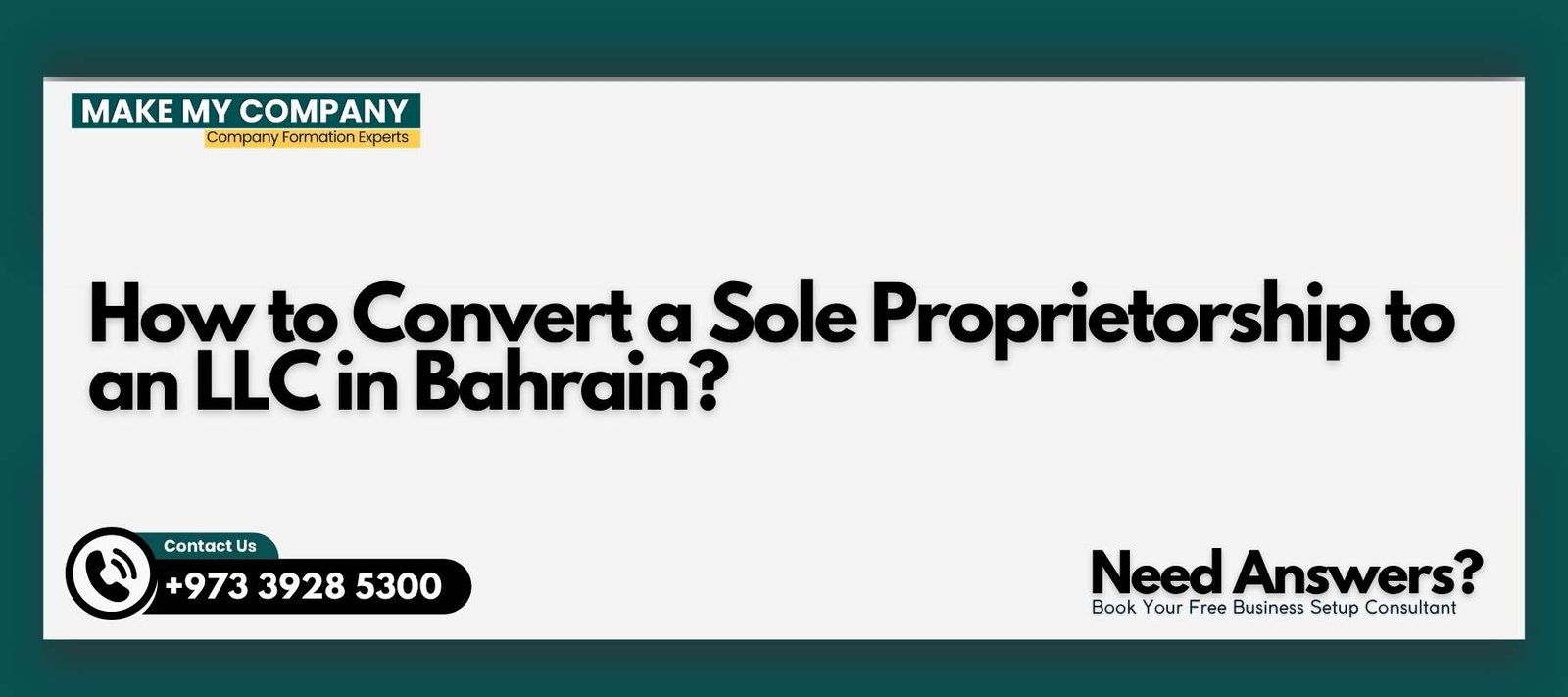 How to Convert a Sole Proprietorship to an LLC in Bahrain How to Convert a Sole Proprietorship to an LLC in Bahrain?