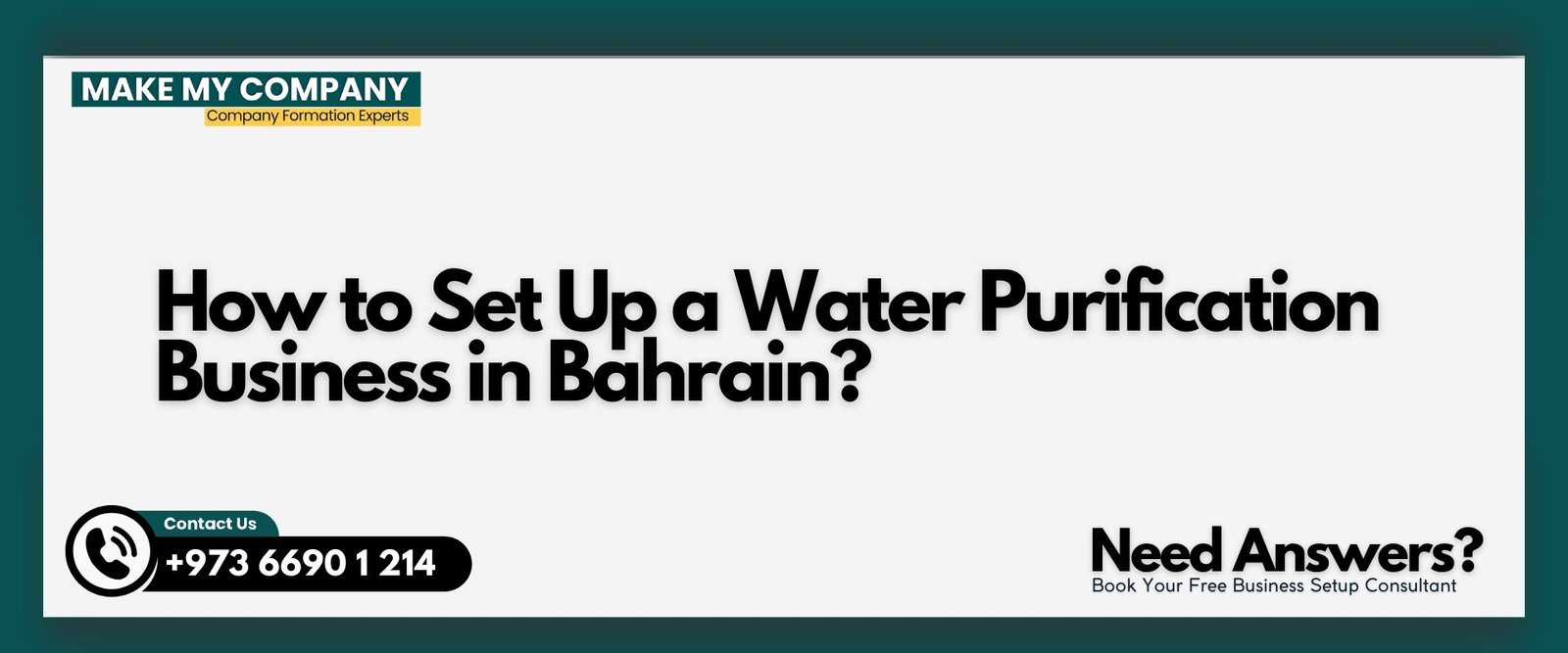 How to Set Up a Water Purification Business in Bahrain?