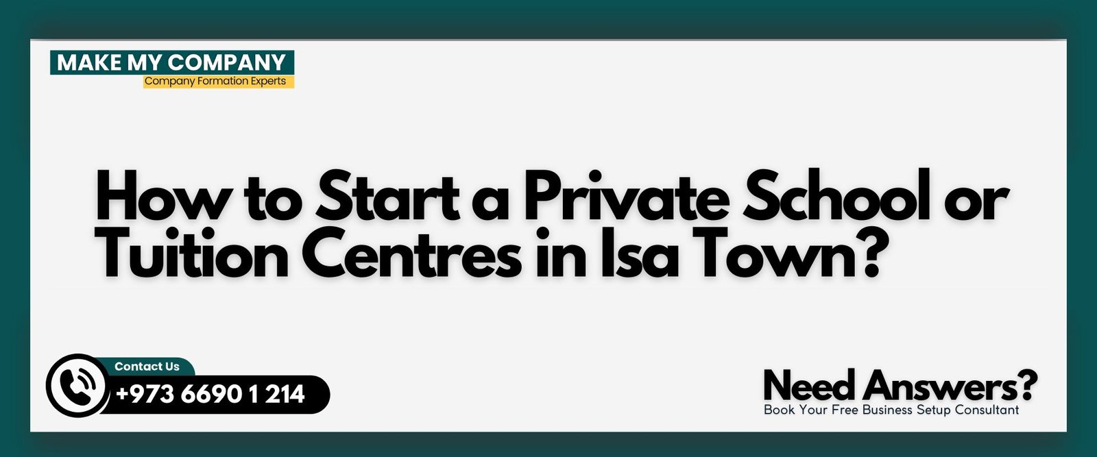 How to Start a Private School or Tuition Centres in Isa Town?