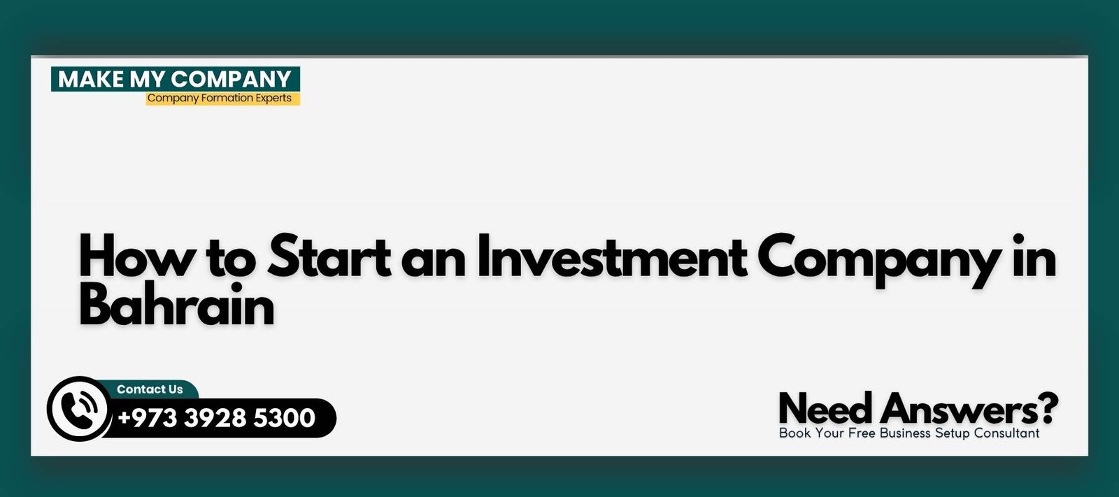 How to Start an Investment Company in Bahrain (1) How to Start an Investment Company in Bahrain (2026 Guide)