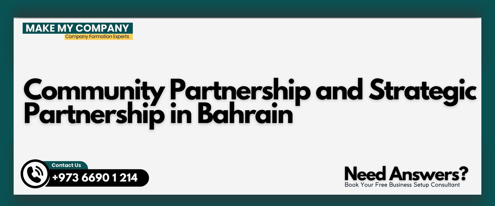 Community Partnership and Strategic Partnership in Bahrain Community Partnership and Strategic Partnership in Bahrain
