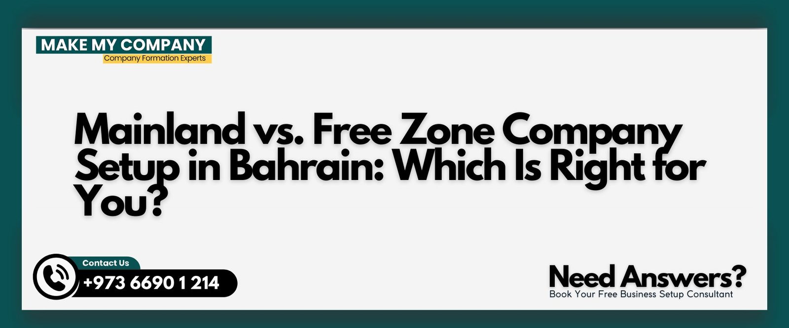 Mainland vs. Free Zone Company Setup in Bahrain
