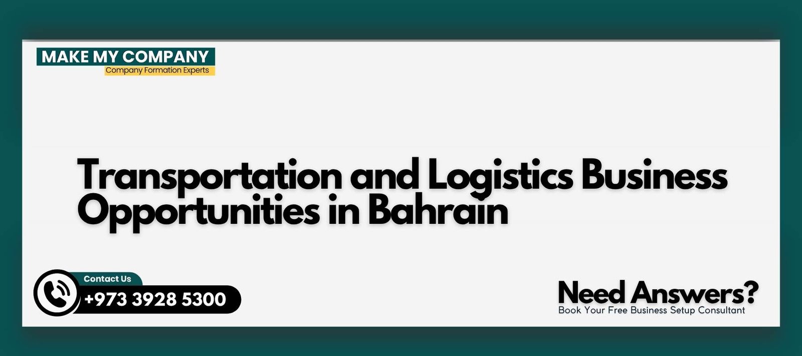 Transportation and Logistics Business Opportunities in Bahrain Transportation and Logistics Business Opportunities in Bahrain