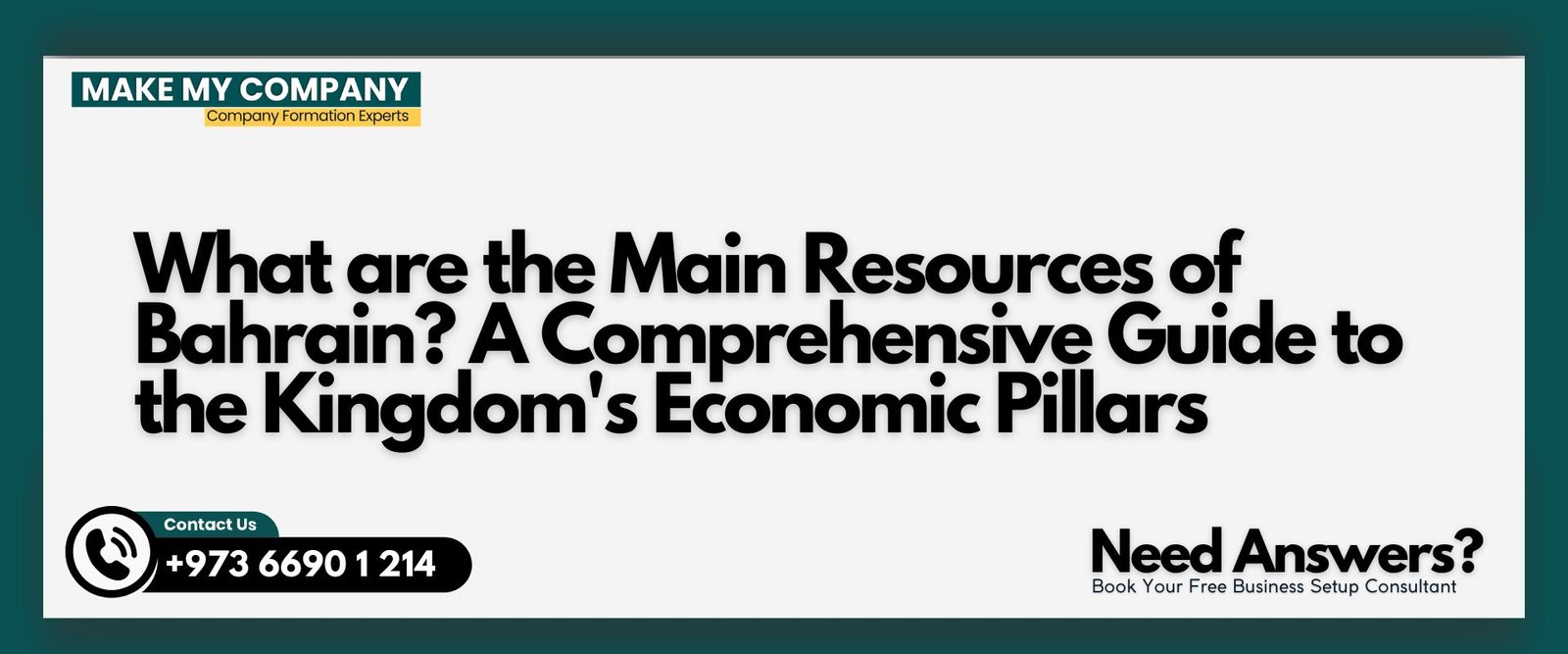 What are the Main Resources of Bahrain?