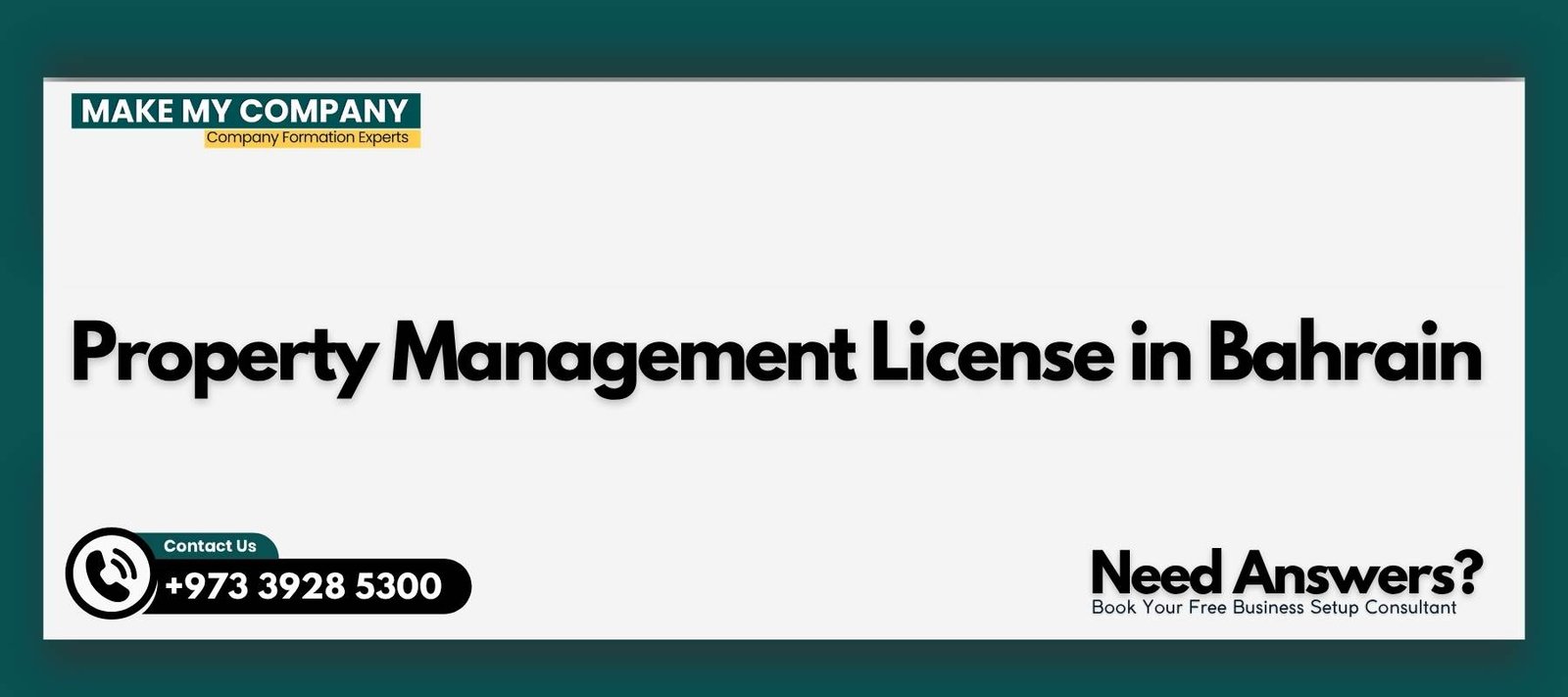 Property Management License in Bahrain