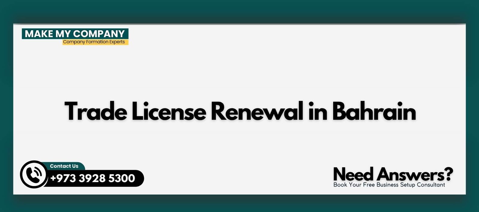 Trade License Renewal in Bahrain Trade License Renewal in Bahrain