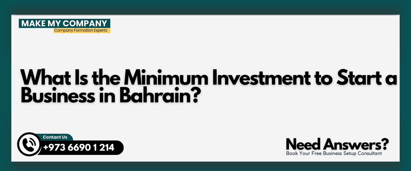 What Is the Minimum Investment to Start a Business in Bahrain?