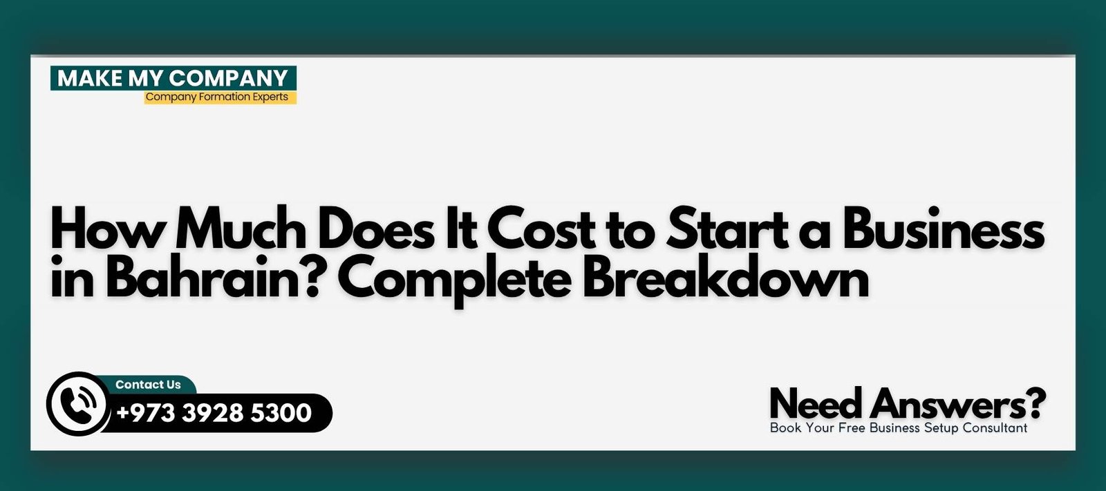 How Much Does It Cost to Start a Business in Bahrain Complete Breakdown How Much Does It Cost to Start a Business in Bahrain? Complete Breakdown
