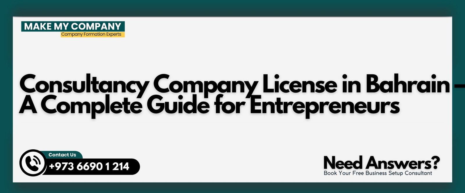Consultancy Company License in Bahrain 