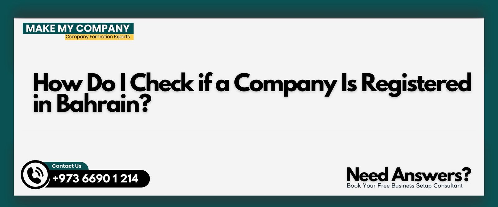 How Do I Check if a Company Is Registered in Bahrain?