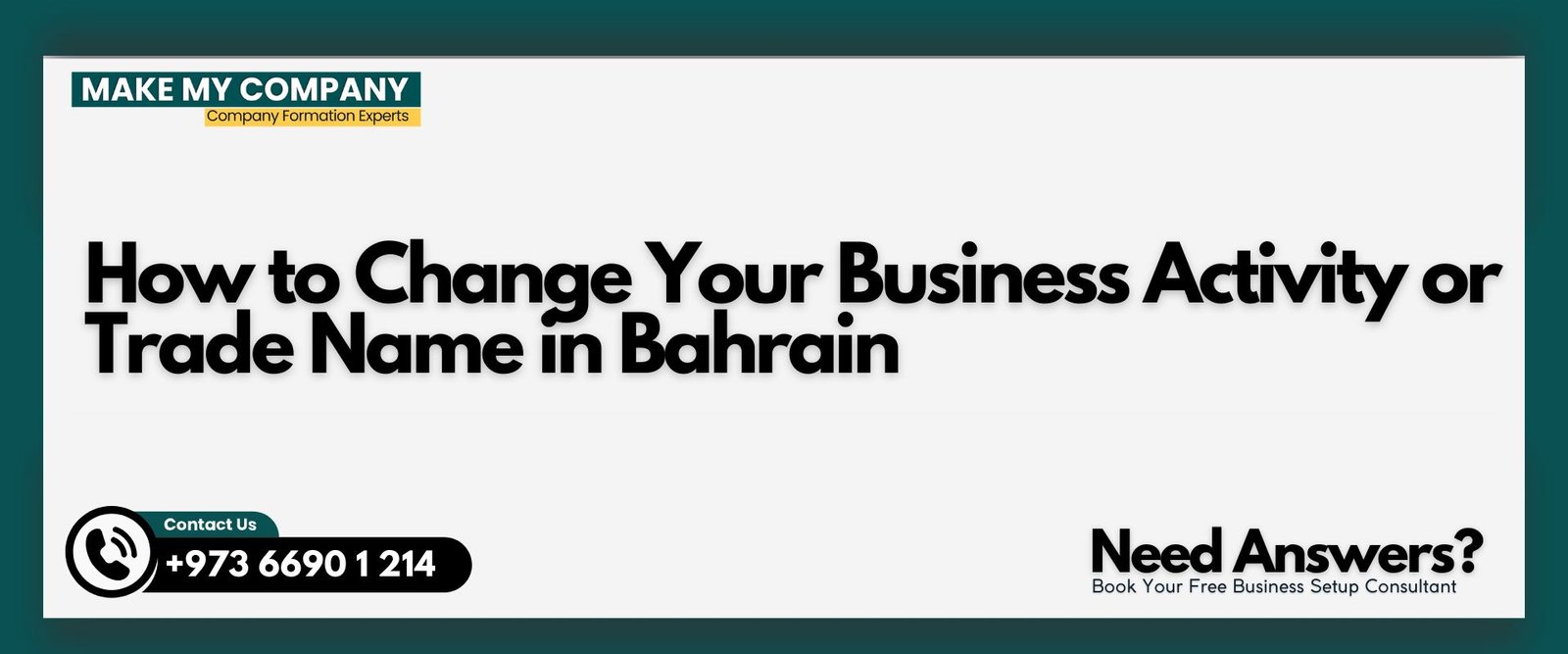 How to Change Your Business Activity or Trade Name in Bahrain