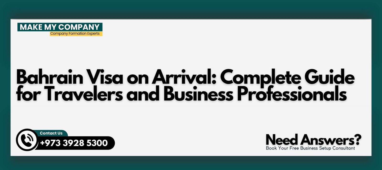 Bahrain Visa on Arrival Complete Guide for Travelers and Business Professionals Bahrain Visa on Arrival : Complete Guide for Travelers and Business Professionals