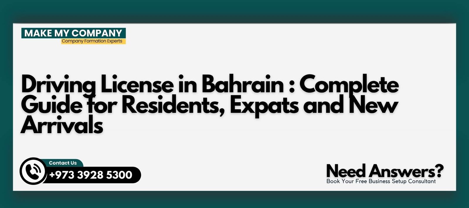 Driving License in Bahrain Complete Guide for Residents, Expats and New Arrivals Driving License in Bahrain : Complete Guide for Residents, Expats and New Arrivals