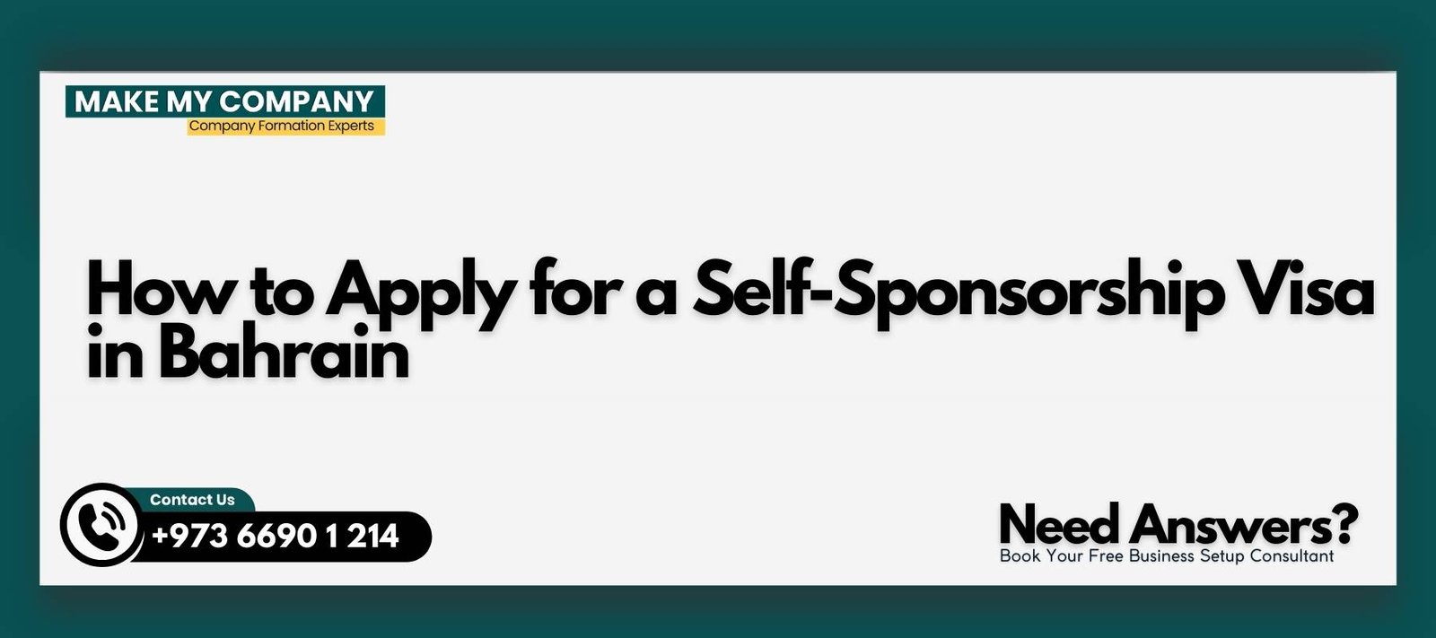Self-Sponsorship Visa in Bahrain Self-Sponsorship Visa in Bahrain